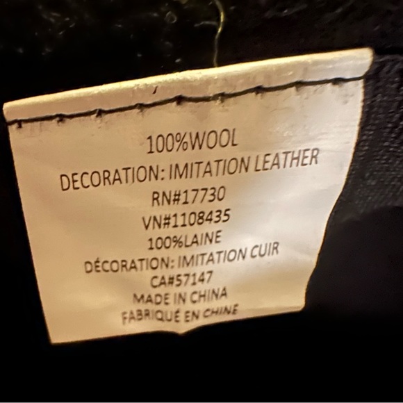 💯 Wool Gold Metal Tone Decor Winter Hat - Picture 8 of 9